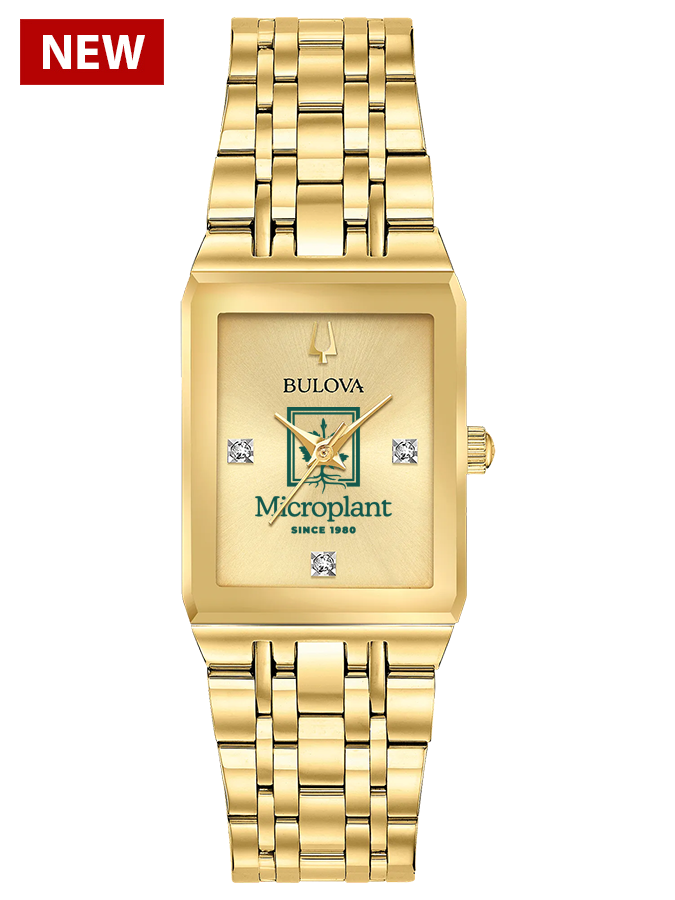 Bulova Gold-tone women's custom logo watch
