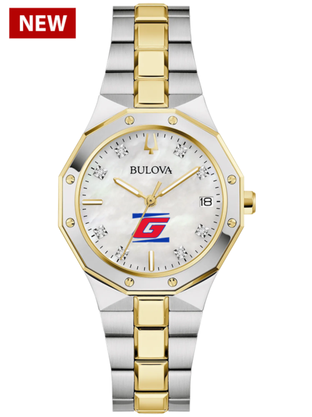 Bulova Custom logo watch with diamond accents