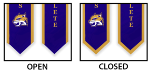 Graduation Stoles Open or Closed Trim Color