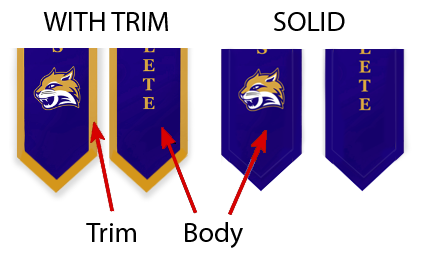 Grad Stole Trim and Body color